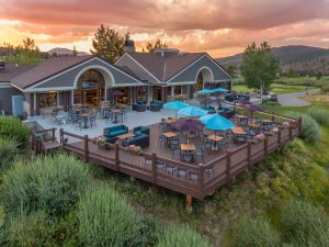 Tee One Restaurant Deck from above